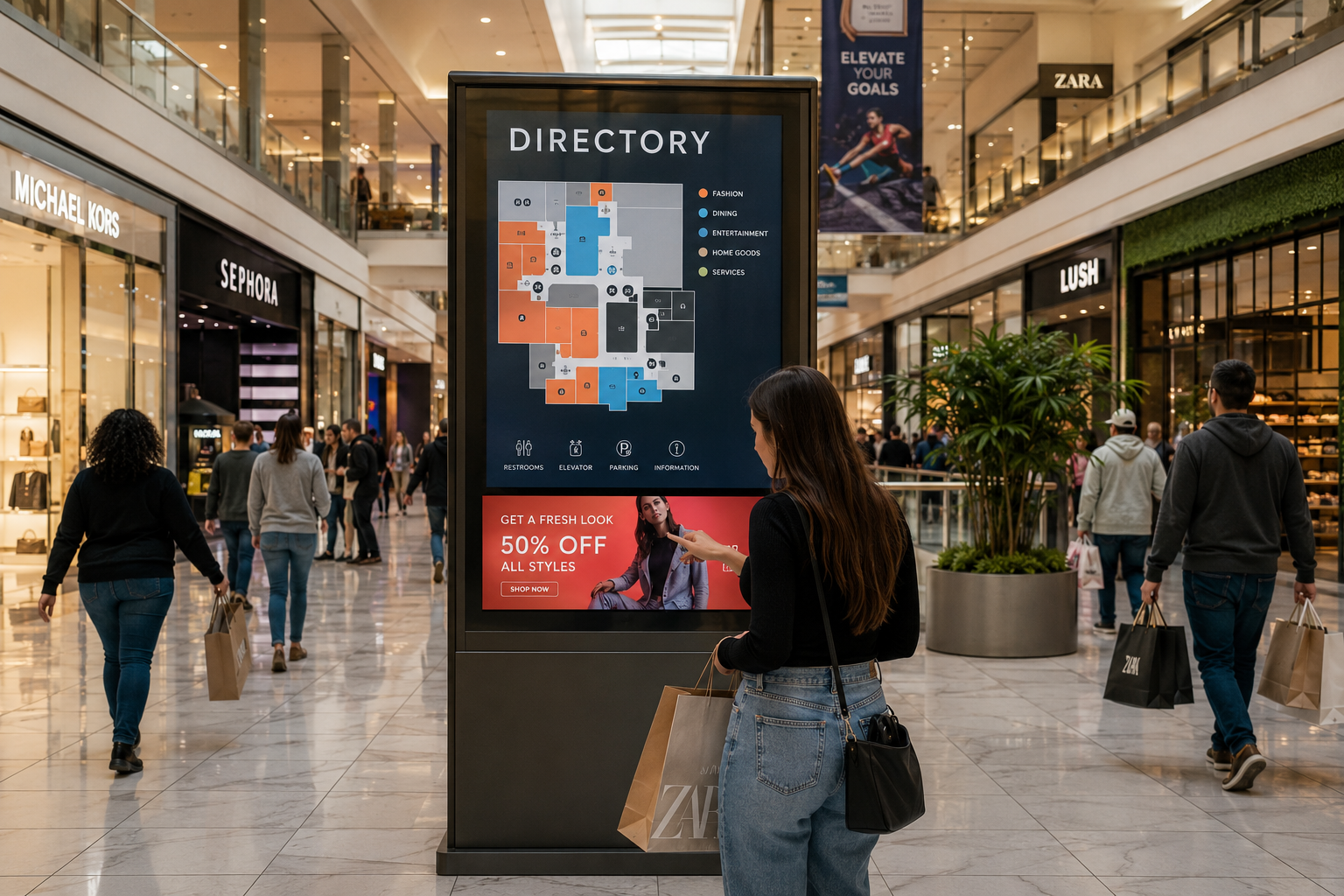 Ad-Vance digital advertising display example